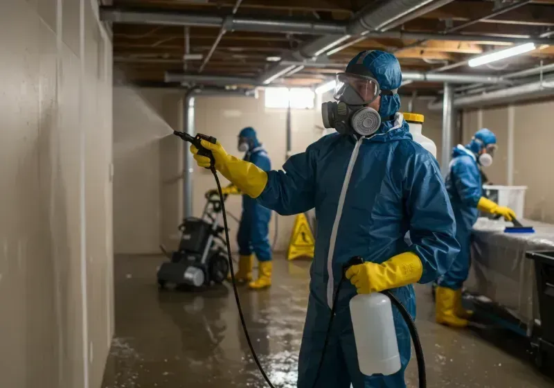 Basement Sanitization and Antimicrobial Treatment process in East Millcreek, UT